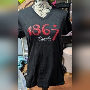 *5 For $25* Black Canada 1867 Graphic T-Shirt